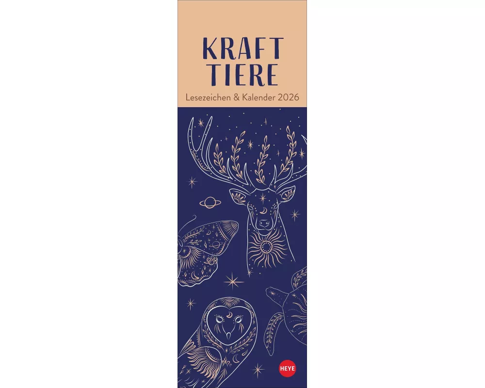 Krafttiere Lesezeichen & Kalender 2026