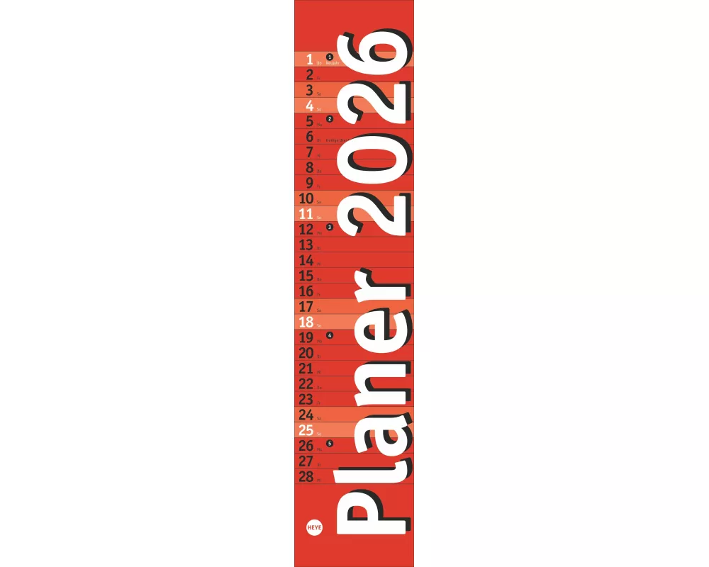 Langplaner mini, rot 2026