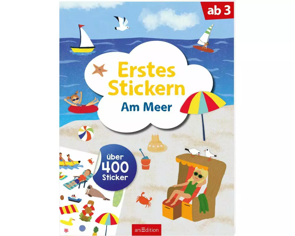 Erstes Stickern – Am Meer