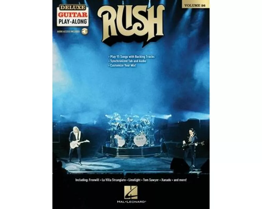 Rush - Deluxe Guitar Play-Along Volume 26: Play 15 Songs with Backing Tracks