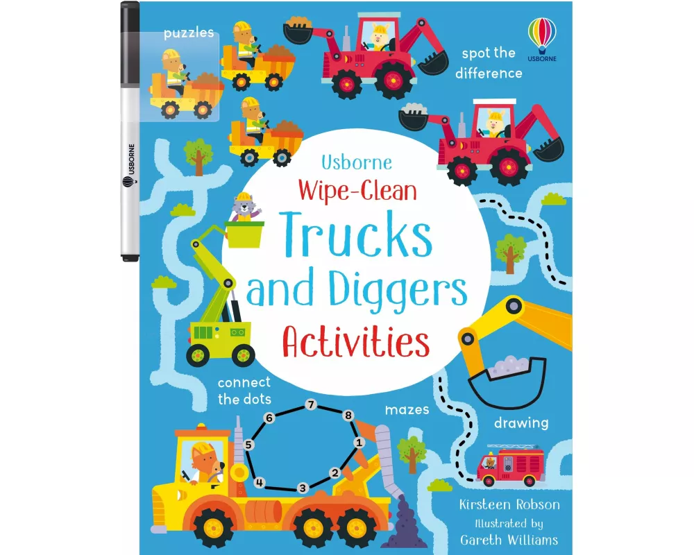 Wipe-Clean Trucks and Diggers Activities