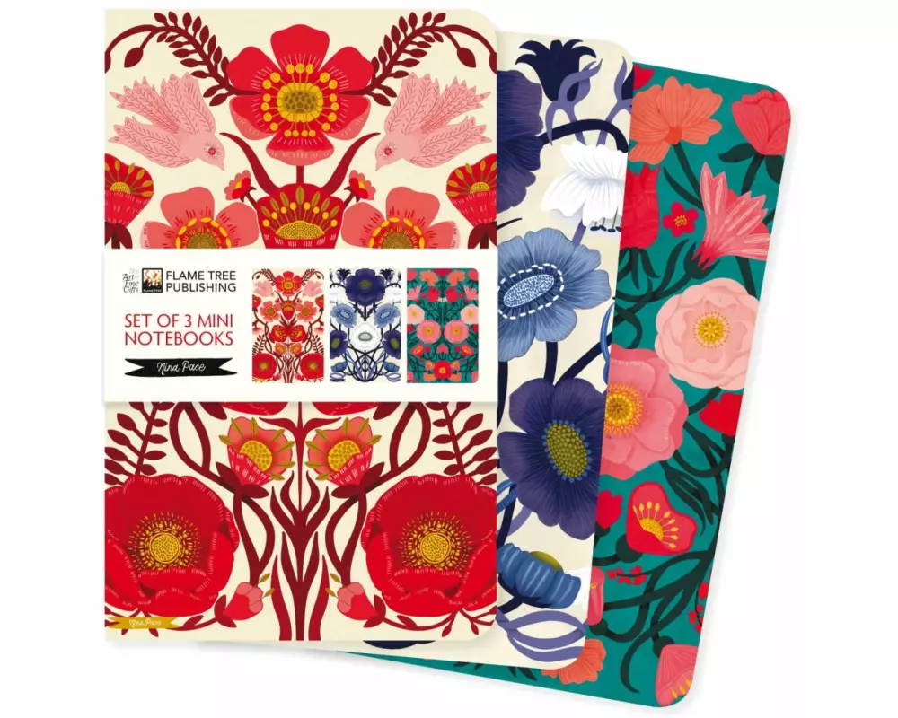 Nina Pace Set of 3 Mini Notebooks