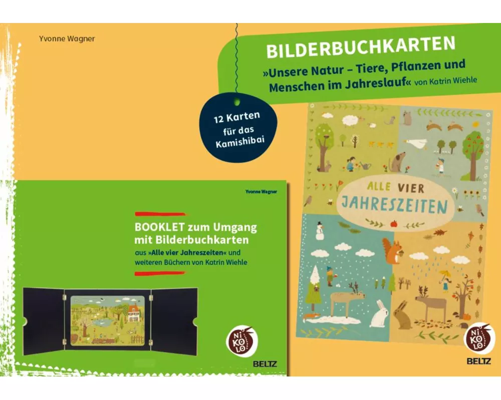 Bilderbuchkarten »Unsere Natur - Tiere, Pflanzen und Menschen im Jahreslauf« von Katrin Wiehle