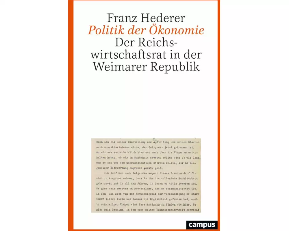 Politik der Ökonomie