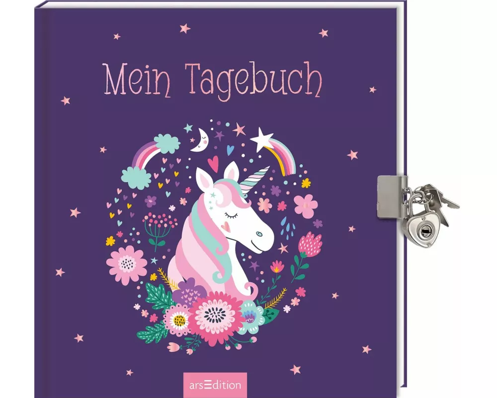 Mein Tagebuch – Einhorn (mit Schloss)
