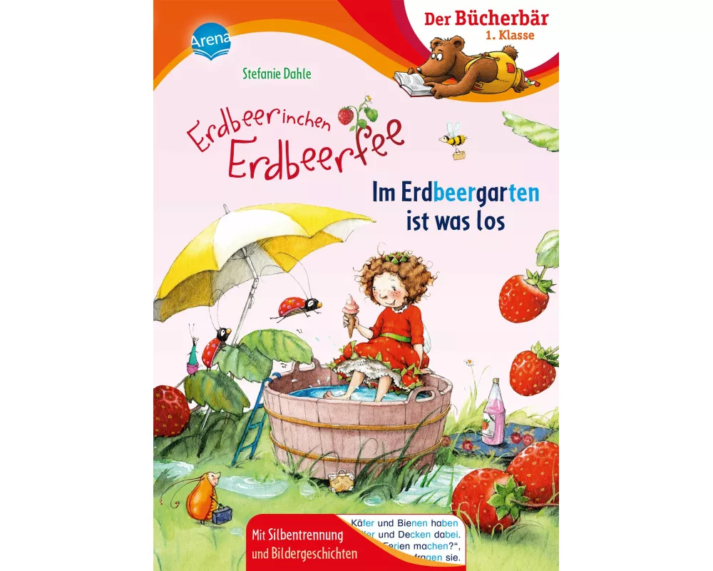 Erdbeerinchen Erdbeerfee. Im Erdbeergarten ist was los