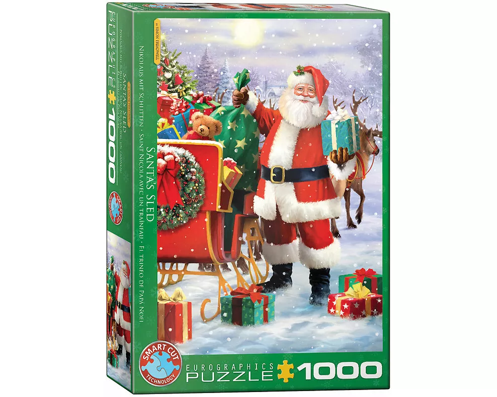 Santa with Sled by Simon Tread