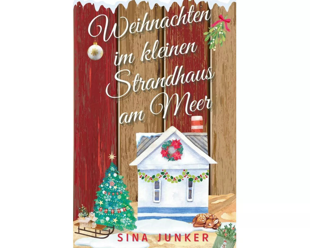 Weihnachten im kleinen Strandhaus am Meer