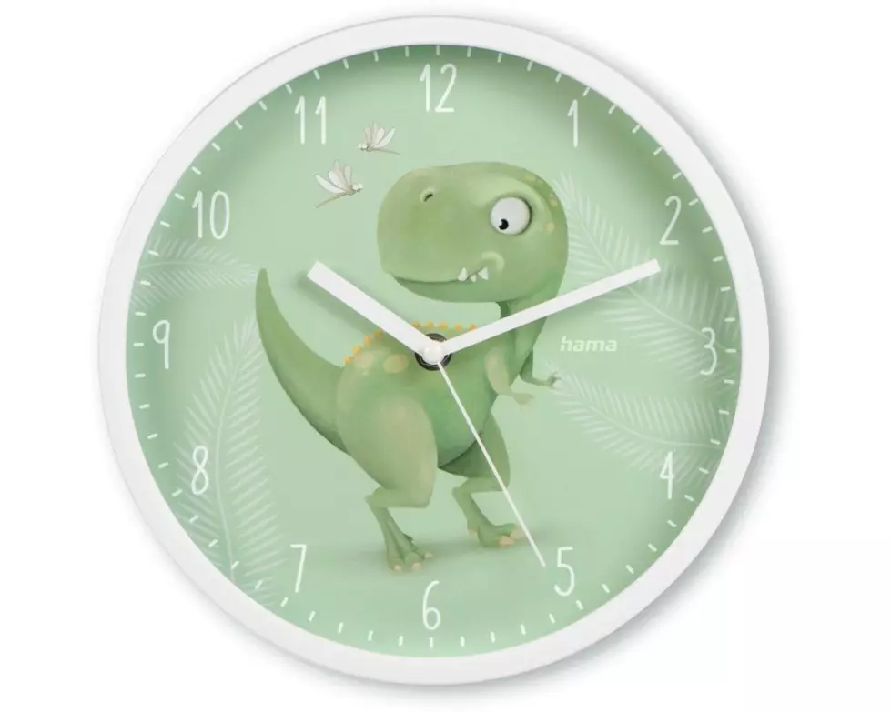 Hama Wanduhr Cebu Ø 25 cm, Grün/Weiss