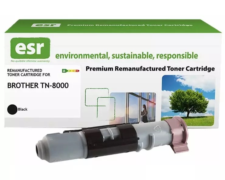 ESR Toner cartridge compatible with Brother TN-8000BK black remanufactured 2.200 pages