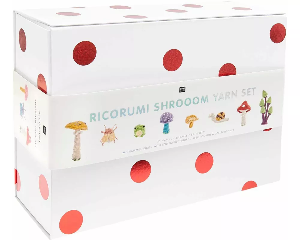 Ricorumi Set 35er "Shrooom", 17x Ricorumi dk, 13x Nilli Nilli 3x Ricorumi Twinkly Twinkly, 2x Ricorumi Lamé