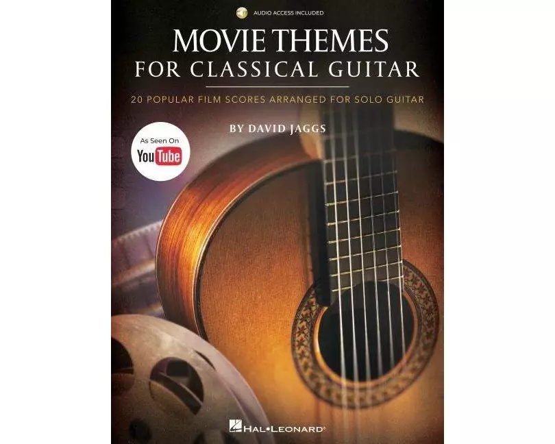 Movie Themes for Classical Guitar: 20 Popular Film Scores Arranged for Solo Guitar by David Jaggs--As Seen on Youtube! - Book/Online Audio