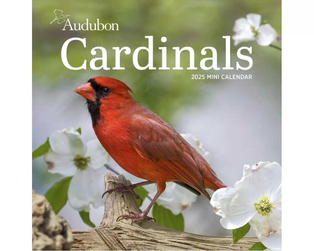 Audubon Cardinals Mini Wall Calendar 2025
