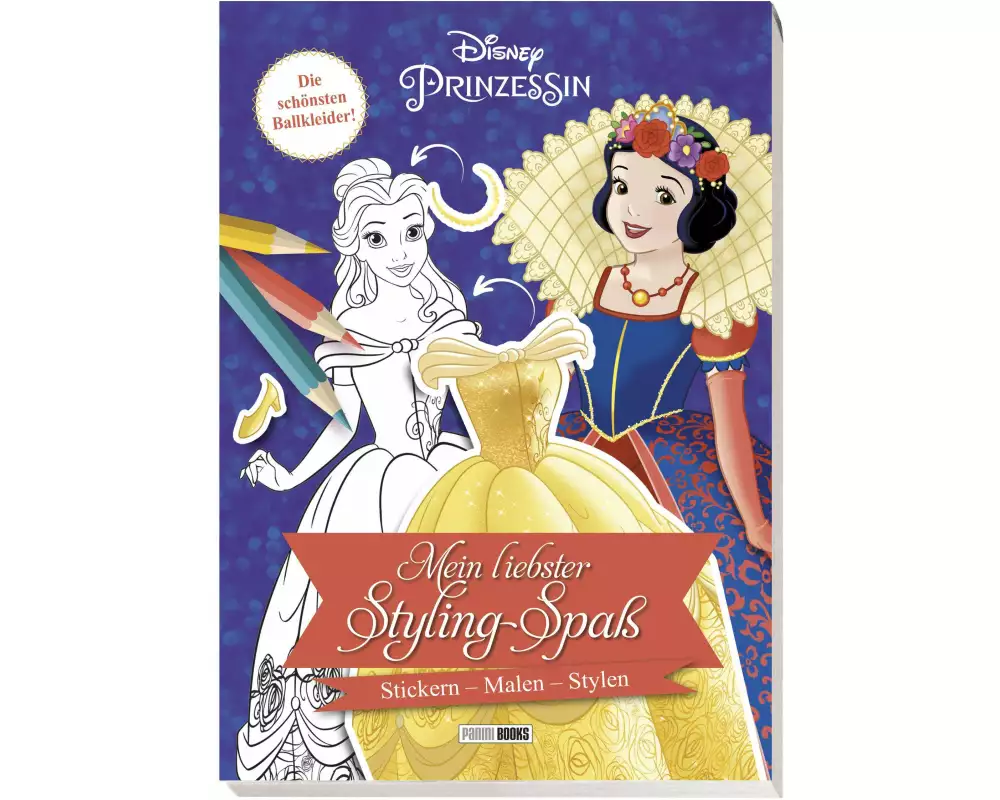 Disney Prinzessin: Mein liebster Styling-Spaß: Stickern, Malen, Stylen