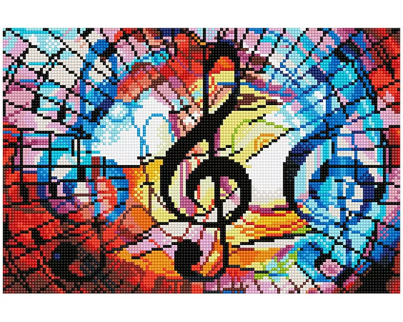 Diamond Painting Violinschlüssel