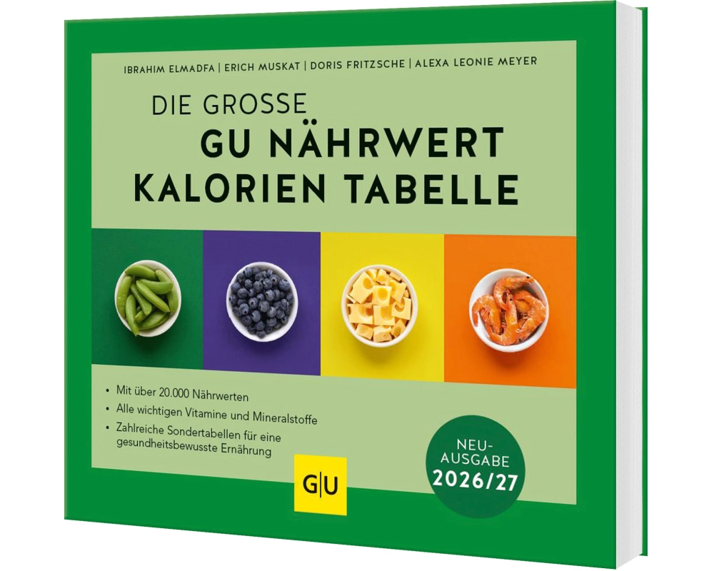 Die große GU Nährwert-Kalorien-Tabelle 2026/27