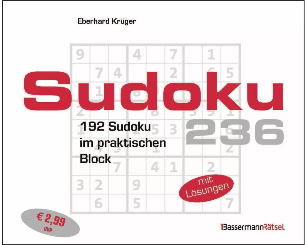Sudokublock 236 (5 Exemplare à 2,99 €)