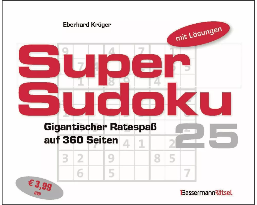 Supersudoku 25 (5 Exemplare à 3,99 €)