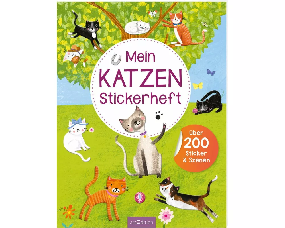 Mein Katzen-Stickerheft