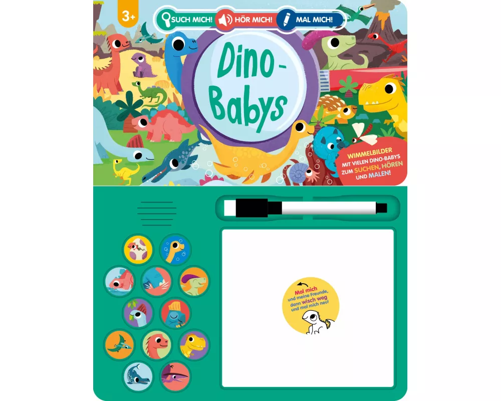 Such mich! Hör mich! Mal mich! Dino-Babys