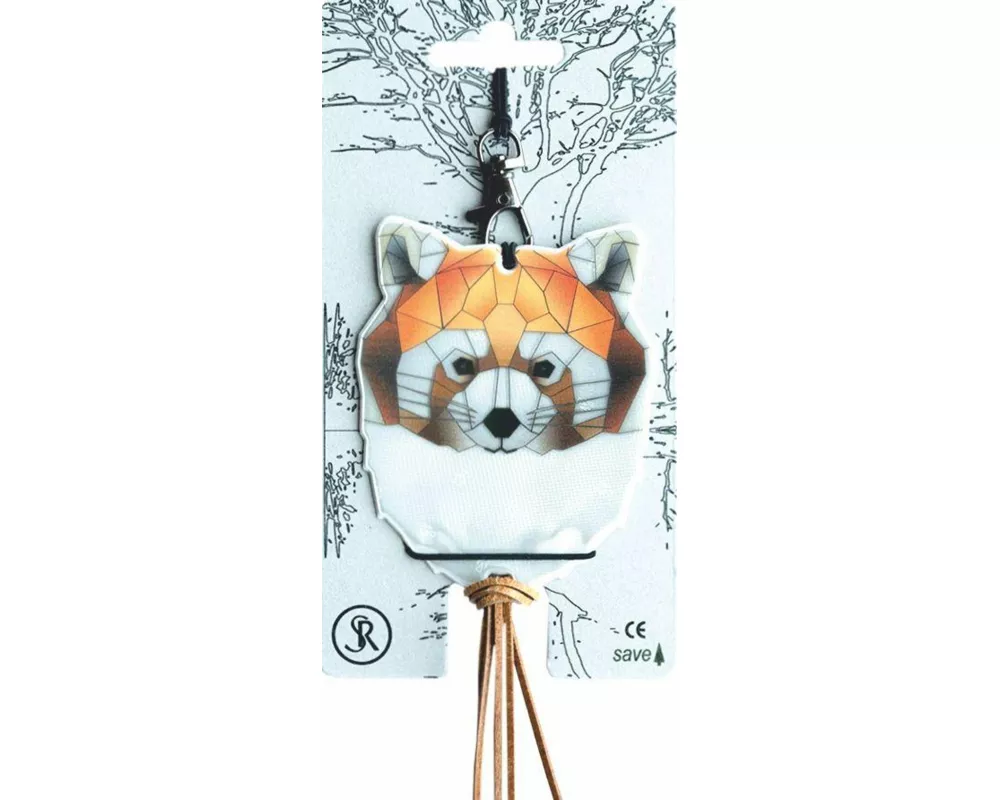 Softreflector ORIGAMI (Red Panda) Reflektor für Taschen und Kleidung