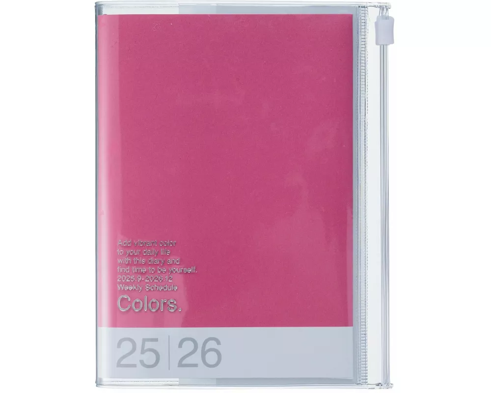 MARK'S 2025/26 Taschenkalender, A6 Colors // Pink
