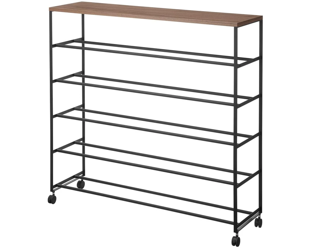 Yamazaki Schuhschrank Tower 90.5 x 87 cm Schwarz