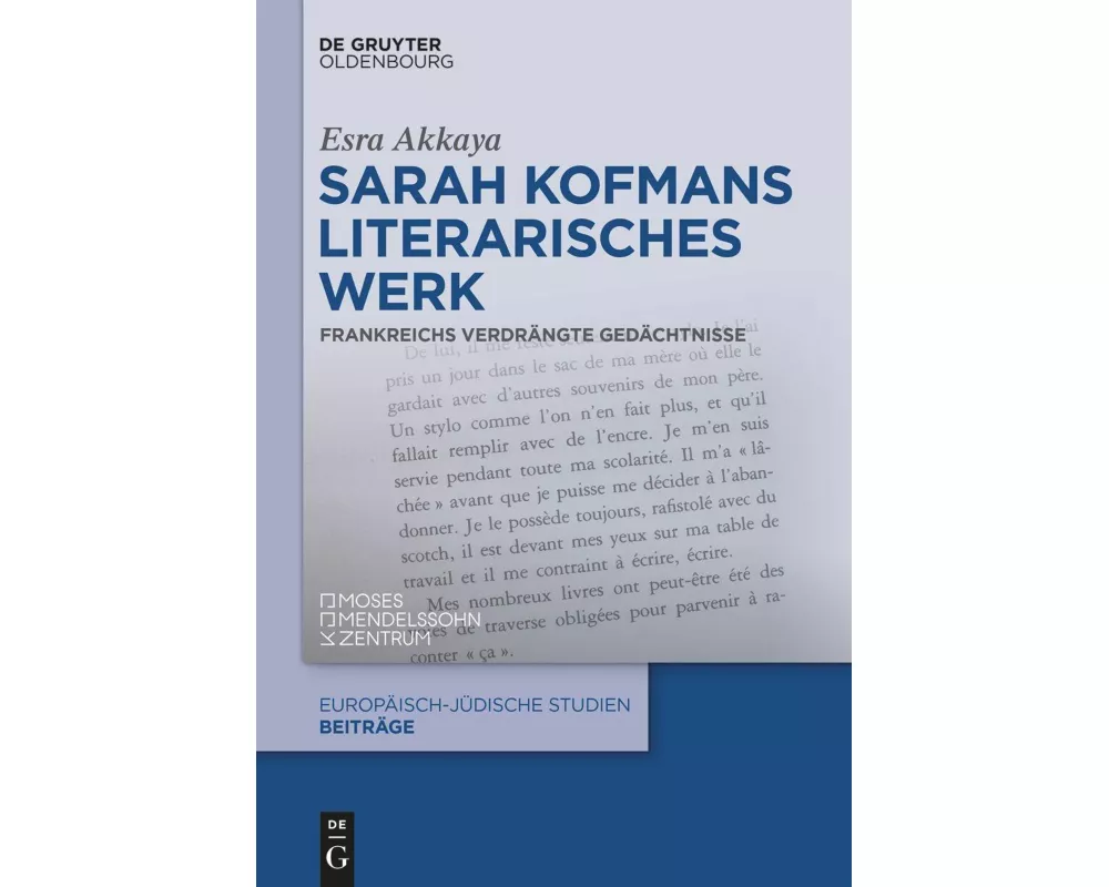 Sarah Kofmans literarisches Werk