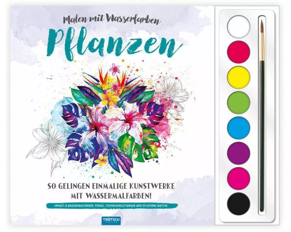 Trötsch Malen mit Wasserfarben Pflanzen