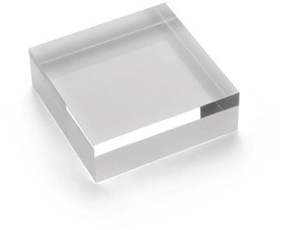 DEFLECTO Acrylblock 75x25mm AB225 transparent poliert