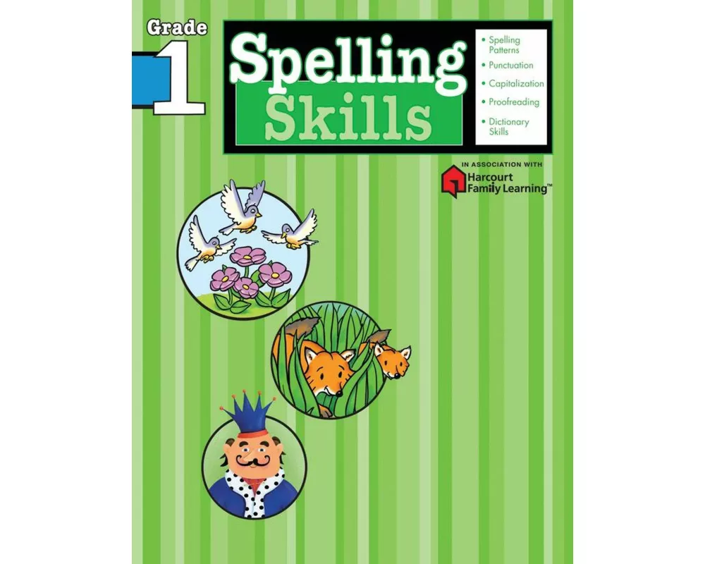Spelling Skills: Grade 1 (Flash Kids Harcourt Family Learning)