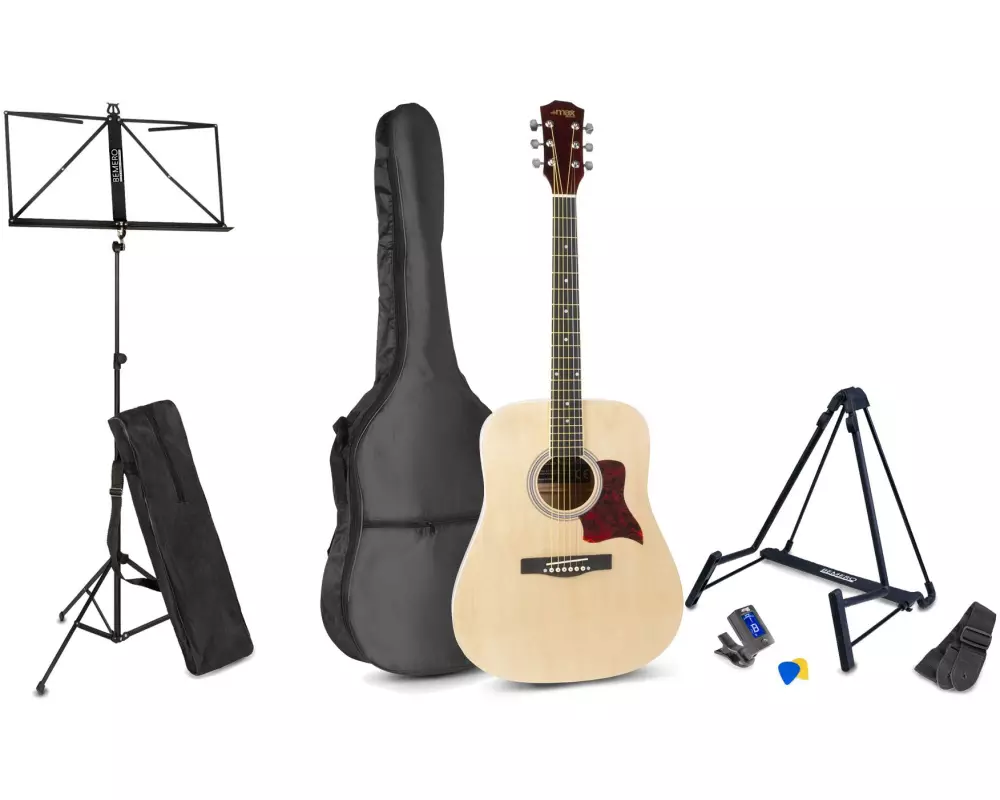 MAX Westerngitarre SoloJam Kit Natur