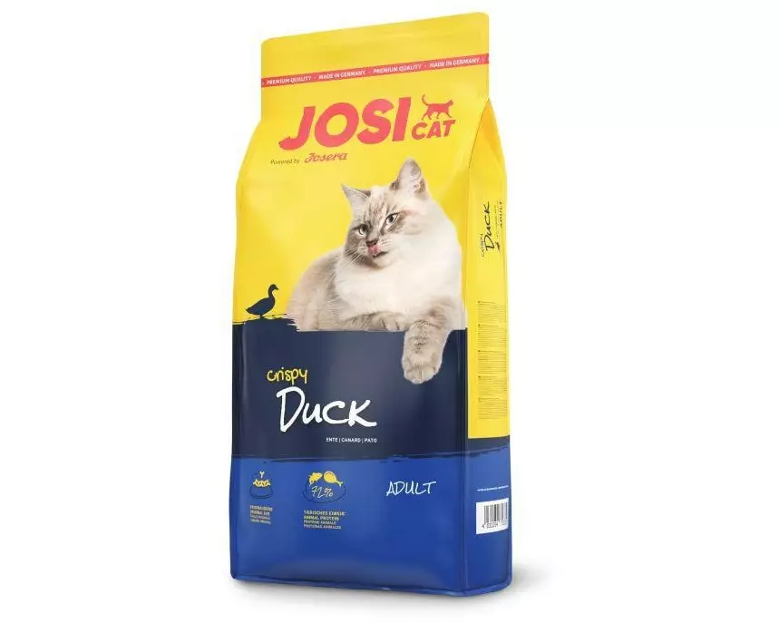 Josi Cat & Dog by Josera Trockenfutter JosiCat Crispy Duck, Adult, 0.65 kg