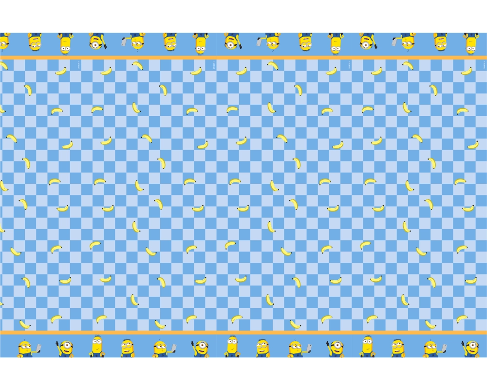 PARTYDECO Tischdecke 180x120cm OBP11 Minions