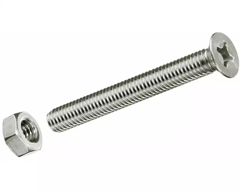 FTM Metrische Schrauben M 3 x 10 mm mit Muttern Edelstahl, 12 St