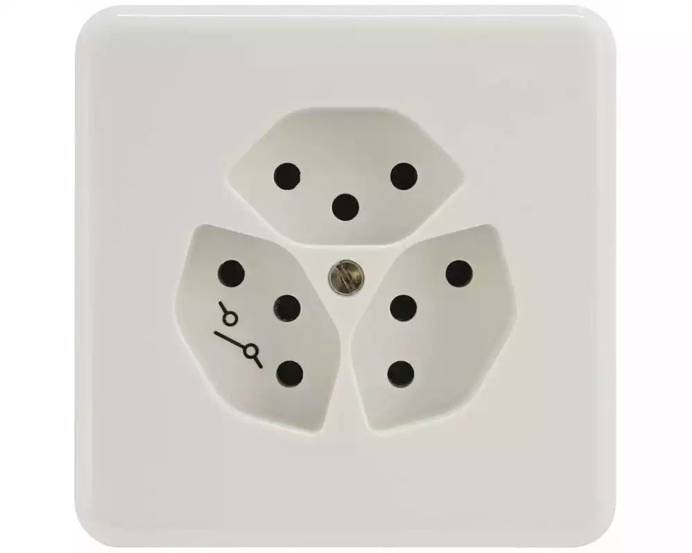 Mica UP-Steckdosen 3x T13 schaltbar