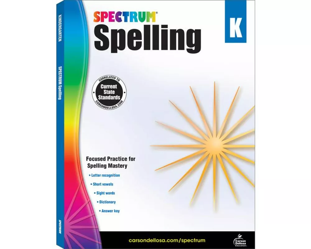 Spectrum Spelling, Grade K