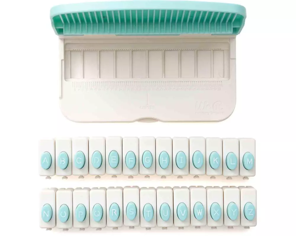 We R Memory Keepers Motivstanzer Alphabet Wortstanzbrett