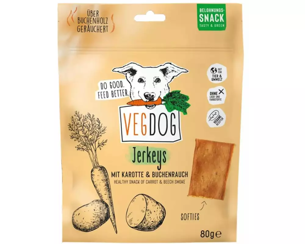 Vegdog Snack Jerkeys 80 g