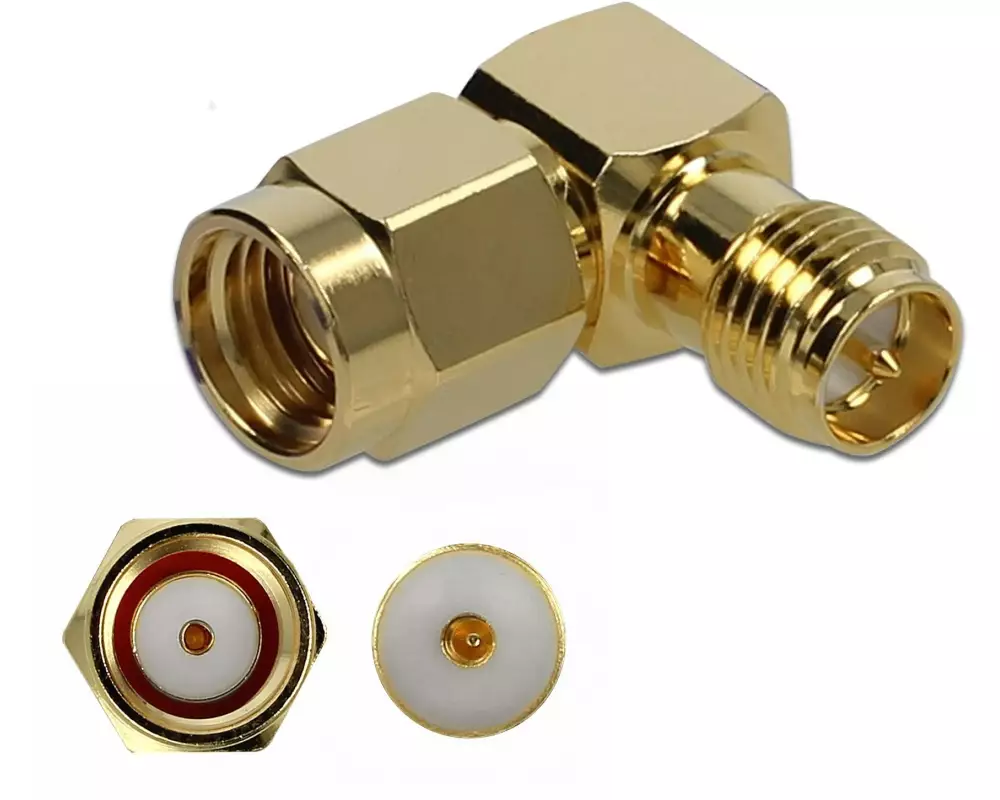 Delock Adapter RP-SMA Buchse (f) - RP-SMA Stecker (m)