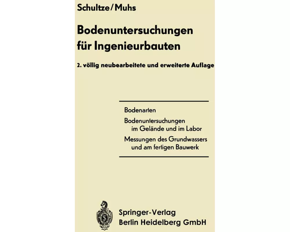 Bodenuntersuchungen für Ingenieurbauten