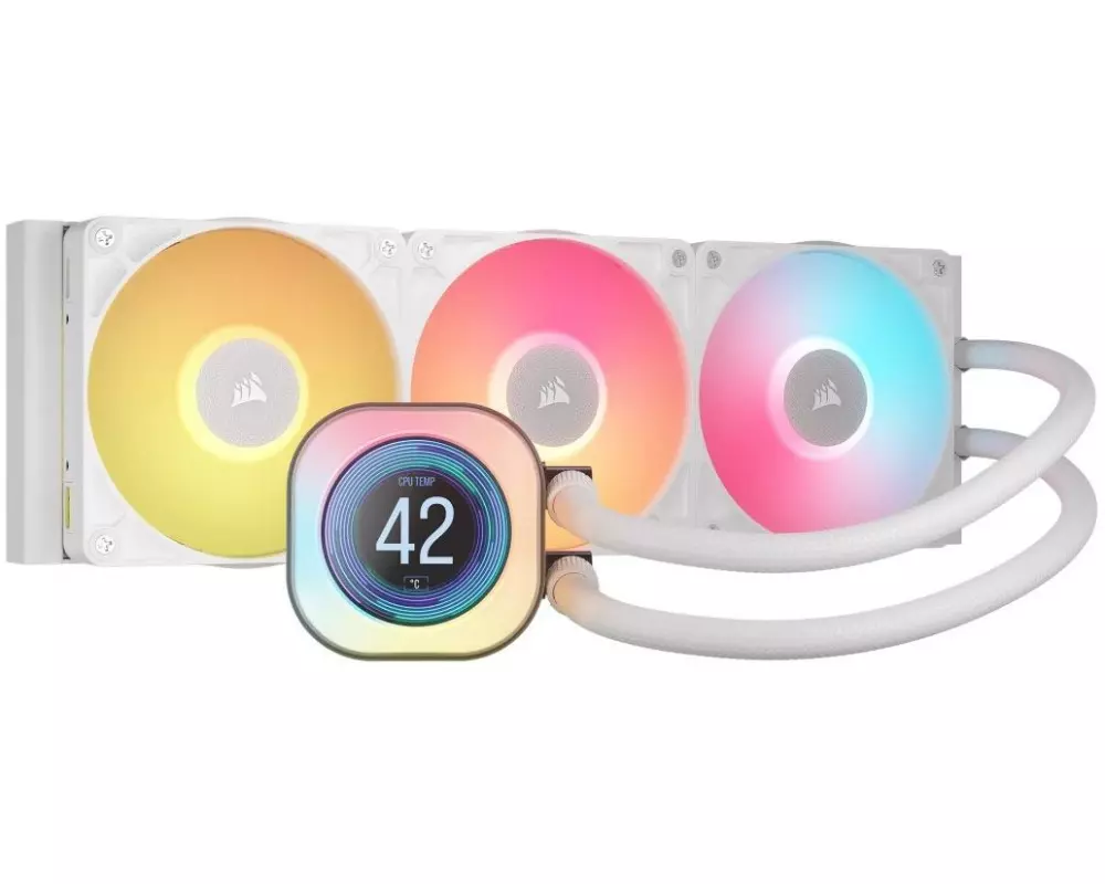 Corsair Wasserkühlung ICUE Titan 360 RX LCD Weiss