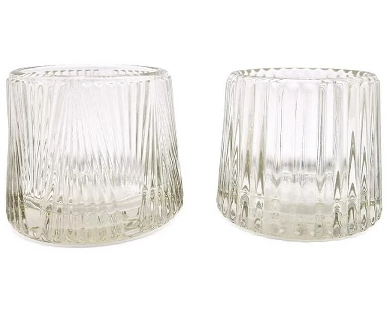 Pajoma Teelichthalter Rom 2 Stück, Transparent