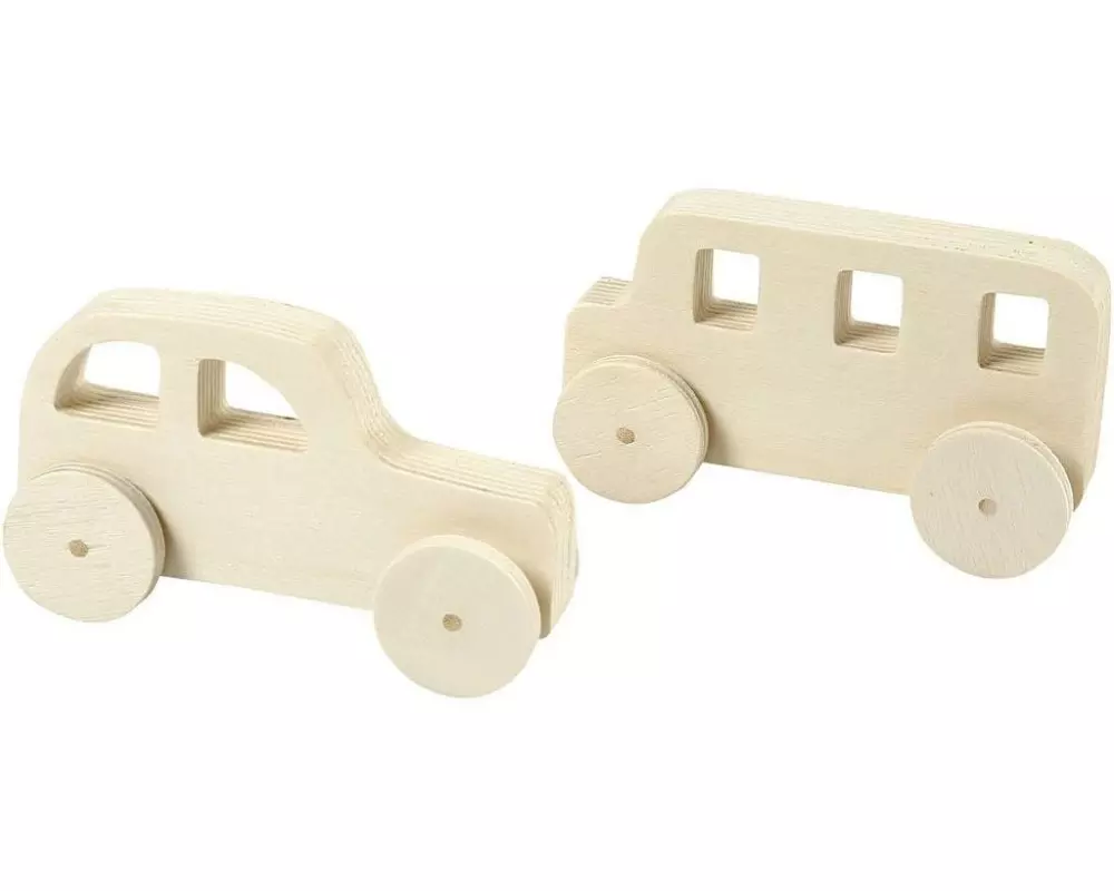 Creativ Company Mini-Figur Autos 2 Stück, Braun