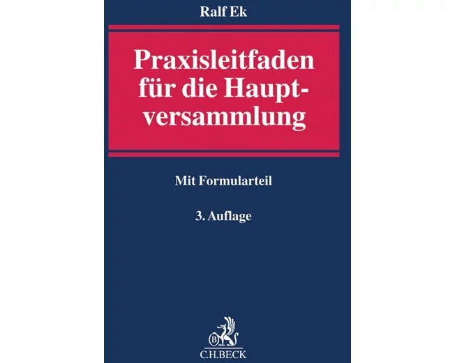 Praxisleitfaden für die Hauptversammlung