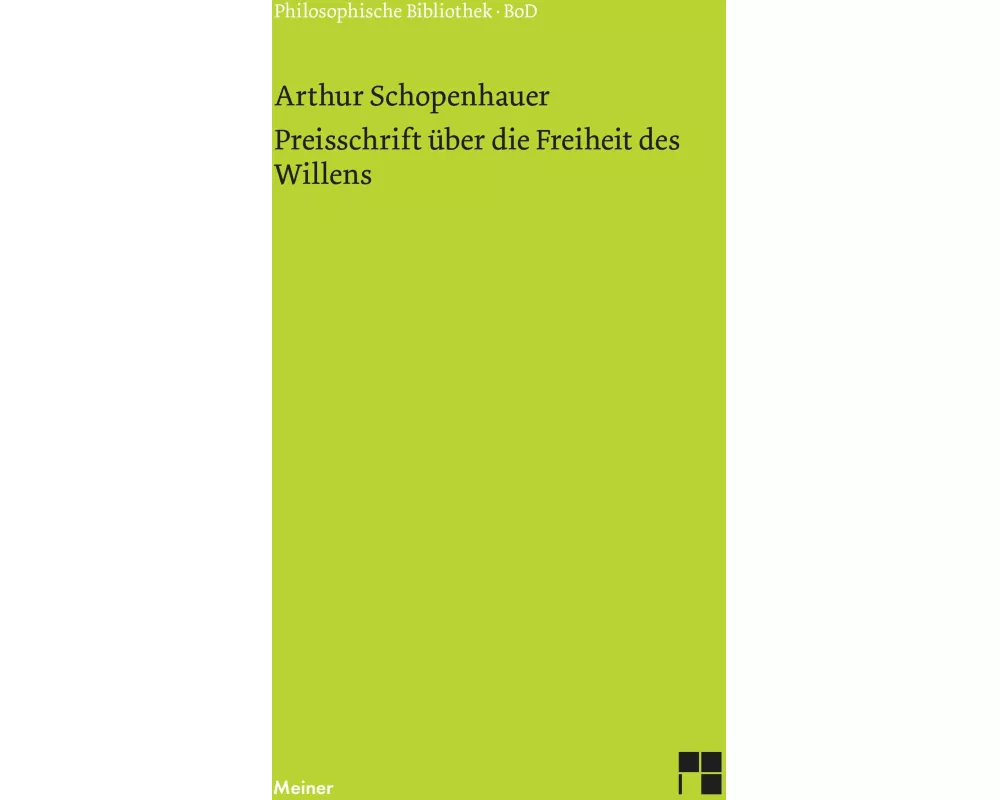 Preisschrift über die Freiheit des Willens
