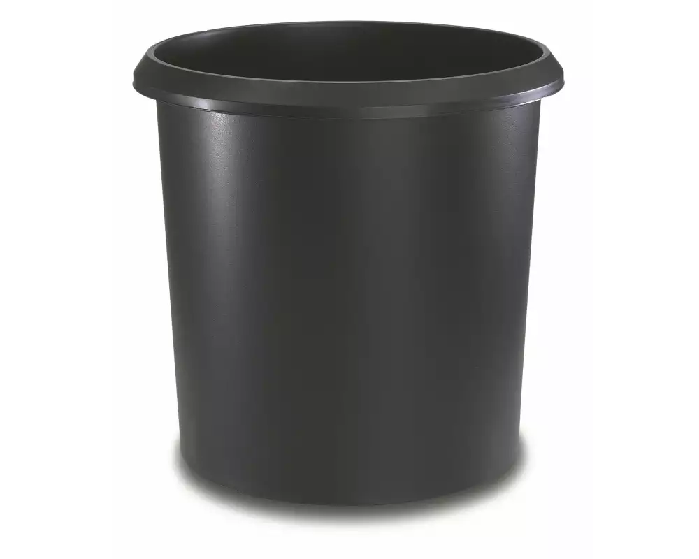 Läufer Papierkorb 18 l, Schwarz