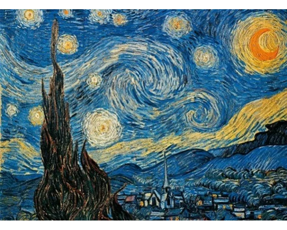 Vincent Van Gogh - Sternennacht. Puzzle 1000 Teile