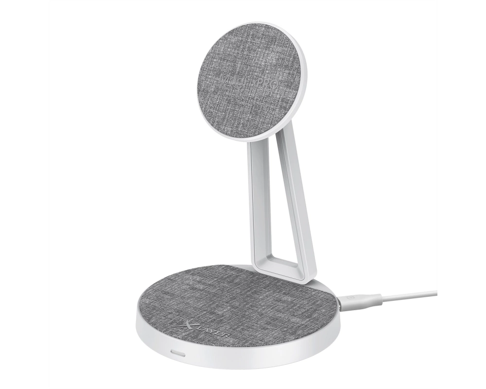 Xlayer Ladestation MagFix Pro 2 in 1 15W Grey/White