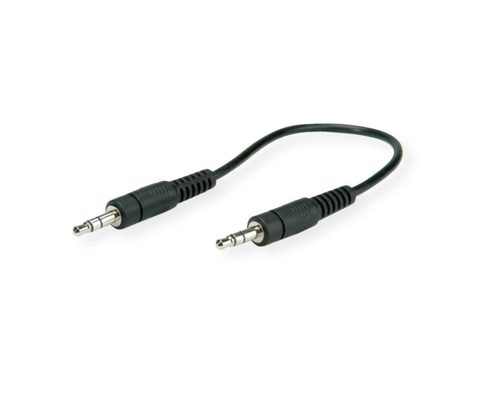 ROLINE 3,5mm Verbindungskabel ST / ST, 0,2 m